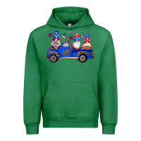 Emerald american flag gnomes truck Urban Hoodie - Artiststas