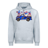 Heather Grey american flag gnomes truck Urban Hoodie - Artiststas