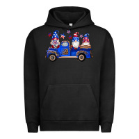 Pigment Black american flag gnomes truck Urban Hoodie - Artiststas
