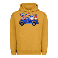 Pigment Peanut Butter american flag gnomes truck Urban Hoodie - Artiststas