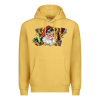 Antique Gold santa joy with sunflowers Premium Hoodie - RanaPortraitStore