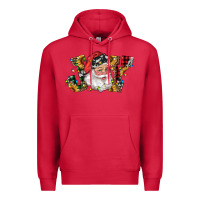 Cardinal santa joy with sunflowers Premium Hoodie - RanaPortraitStore