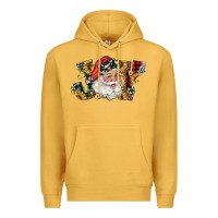 Mustard santa joy with sunflowers Premium Hoodie - RanaPortraitStore