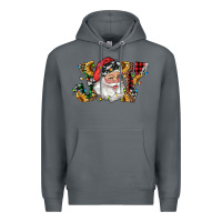 Rock santa joy with sunflowers Premium Hoodie - RanaPortraitStore