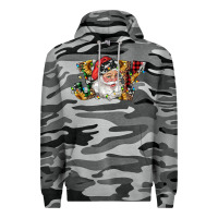 Slate Camo santa joy with sunflowers Premium Hoodie - RanaPortraitStore