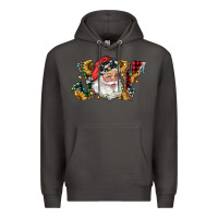 Smoke santa joy with sunflowers Premium Hoodie - RanaPortraitStore