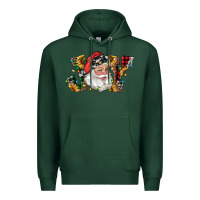 Sports Green santa joy with sunflowers Premium Hoodie - RanaPortraitStore