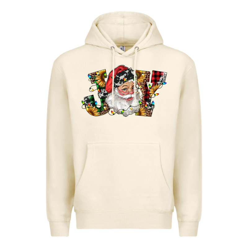 Santa Joy With Sunflowers Premium Hoodie by RanaPortraitStore | Teevron