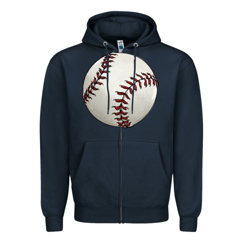 Baseball Ball Zipper Hoodie by FaDigitalArtStudio | Teevron