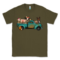 Army Green Farm Animals Truck Classic Tee - Bettercallsaul