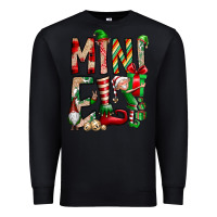 Black Mini Elf Premium Sweatshirt - CowhideDigitalArt
