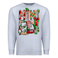 Heather Grey Mini Elf Premium Sweatshirt - CowhideDigitalArt