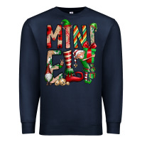 Navy Mini Elf Premium Sweatshirt - CowhideDigitalArt