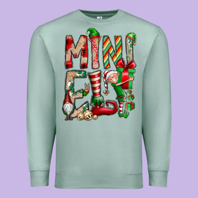 Mini Elf Premium Sweatshirt Designed By Cowhidedigitalart