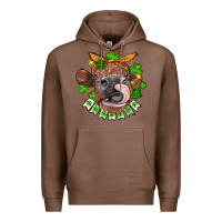 Chestnut St. Patrick's Day cow Premium Hoodie - FaDigitalArtStudio