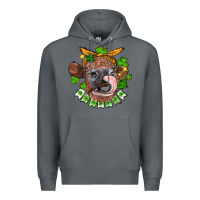 Rock St. Patrick's Day cow Premium Hoodie - FaDigitalArtStudio