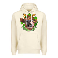 Sandshell St. Patrick's Day cow Premium Hoodie - FaDigitalArtStudio