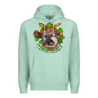 Seafoam St. Patrick's Day cow Premium Hoodie - FaDigitalArtStudio
