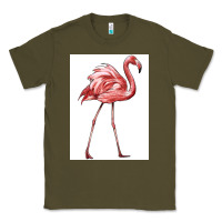 Army Green Pink Flamingo Classic Tee - LillyAllenDesigns