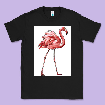 Pink Flamingo Classic Tee Designed By Lillyallendesigns
