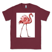 Burgundy Pink Flamingo Classic Tee - LillyAllenDesigns