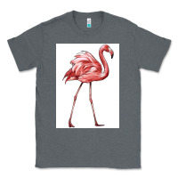 Charcoal Heather Pink Flamingo Classic Tee - LillyAllenDesigns
