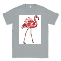Heather Grey Pink Flamingo Classic Tee - LillyAllenDesigns
