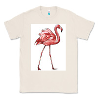 Natural Pink Flamingo Classic Tee - LillyAllenDesigns