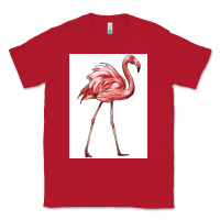 Red Pink Flamingo Classic Tee - LillyAllenDesigns