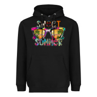 Black Sweet Summer Heavyweight Hoodie - CowhideDigitalArt