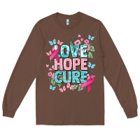 Chestnut Love hope cure cancer Awareness Long Sleeve Tee - HowdyJamesFarm