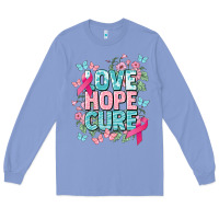 Colony Blue Love hope cure cancer Awareness Long Sleeve Tee - HowdyJamesFarm