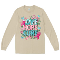 Mushroom Love hope cure cancer Awareness Long Sleeve Tee - HowdyJamesFarm