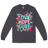 Smoke Love hope cure cancer Awareness Long Sleeve Tee - HowdyJamesFarm