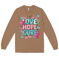 Toasted Coconut Love hope cure cancer Awareness Long Sleeve Tee - HowdyJamesFarm