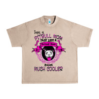 French Oak I'm A Pitbull Mom Just Like A Normal Mom Urban Heavy Tee - Bettercallsaul