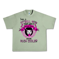 Oil Green I'm A Pitbull Mom Just Like A Normal Mom Urban Heavy Tee - Bettercallsaul