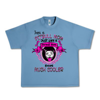 Pebble Blue I'm A Pitbull Mom Just Like A Normal Mom Urban Heavy Tee - Bettercallsaul