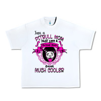 White I'm A Pitbull Mom Just Like A Normal Mom Urban Heavy Tee - Bettercallsaul