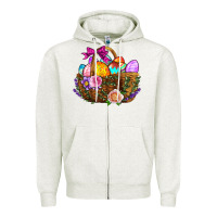 Easter Eggs Hamper Zipper Hoodie | Teevron