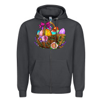 Smoke Easter Eggs Hamper Zipper Hoodie - BundleAndBundleShop