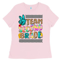 Bubblegum Pink team second grade Ladies Tee - NancyCooperArtShop