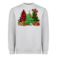Heather Grey Mexican Christmas trees Mexico Heavyweight Sweatshirt - HowdyJamesFarm