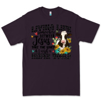 Plum living life somewhere between jesus take the wheel Premium Tee - MaliasSmallBusiness