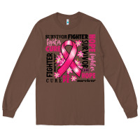 Chestnut survivor breast cancer ribbon Long Sleeve Tee - RanaPortraitStore
