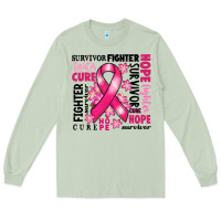 Matcha survivor breast cancer ribbon Long Sleeve Tee - RanaPortraitStore