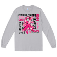 Moon Dust survivor breast cancer ribbon Long Sleeve Tee - RanaPortraitStore