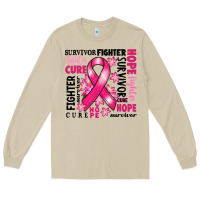 Mushroom survivor breast cancer ribbon Long Sleeve Tee - RanaPortraitStore