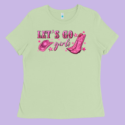 Lets Go Girls Ladies Tee Designed By Nancycooperartshop