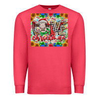 Cardinal Love Christmas cow Premium Sweatshirt - CowhideDigitalArt